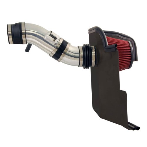 Spectre Performance Air Intake Kit with Washable Air Filter: 2011-2014 Ford Mustang, 3.7L V6,  Red Oiled Filter with Polished Aluminum Tube, SPE-9929