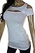Cold Open Shoulder Cutout Peekaboo Lightweight Cotton New Top Reg & Plus Size