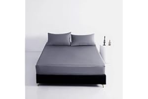 Fitted Sheet Ultra Soft Bottom Sheet with Deep Pocket for Mattress Up to 14 inches, Wrinkle Free & Fade Resistant-1 Fitted Sh