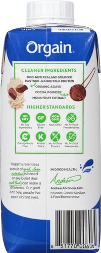 ORGAIN WHEY PROTEIN SHK CHOCOLATE FUDGE, 11 OZ
