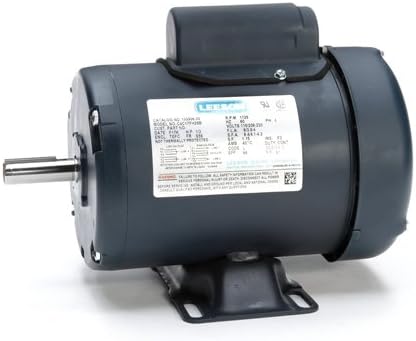 Leeson Electric 102906.00 - General Purpose Motor - 1 ph, 1/2 hp, 1800 rpm, 115/208-230 V, S56 Frame, Totally Enclosed Fan Cooled Enclosure, 60 Hz, Rigid base Mount