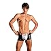 LoveFifi Men's Not So Normal Formal Wear Briefs, One Size, Black/White