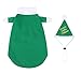 Christmas Dog Costumes with Hat - SCENEREAL Cute Santa Claus Pet Clothes Suit Xmas Outfits for Small Medium Dogs Cats Puppy Cosplay Holiday Gifts, Green Small