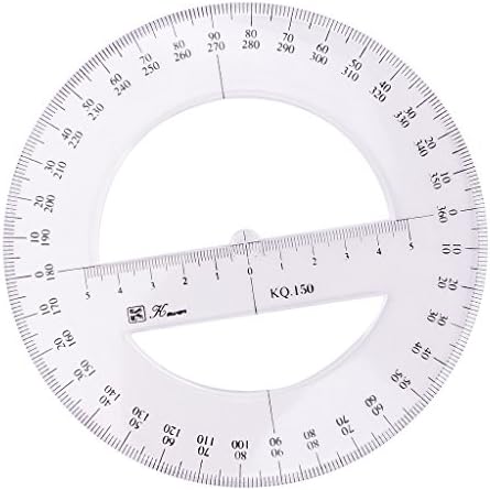 Dailymall 学用品のための定規を描く360度の分度器の角度のファインダー15 Cm 新着