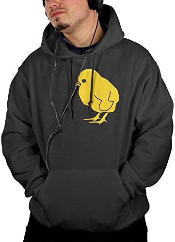 ZheeMGUWDA Cool Fashion Hoodie Sweatshirt Coat Black Baby Chicken