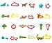 Ludos Play Dough Tools Set- 37 Pieces PlayDough Accessories of Cutters, Rolling Pins, Rollers, Food, Dinosuar Toy Molds for Toddlers and Kids. Mini Playdough Party Pack
