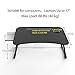 Folding Laptop Desk Multi-Function Elekin Laptop Bed Table Stand with Storage Drawer Cup Holder for Bed Sofathumb 2