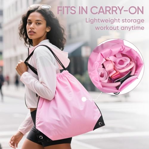 Kit básico de anéis de Pilates, conjunto de equipamentos para exercícios em casa com bola de 25 cm, faixas elásticas, acessórios, conjunto de Pilates para pernas e braços
