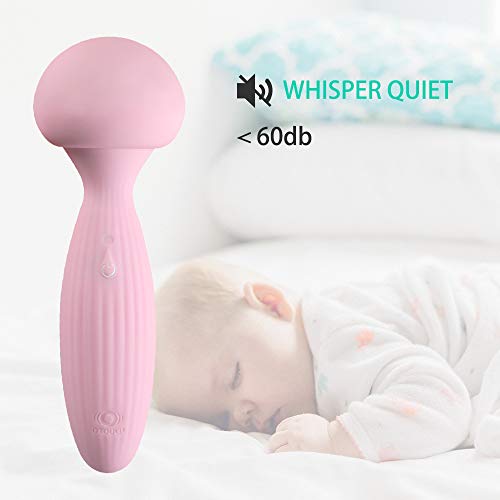 Wand Massage Personal Massaging Handheld Powerful Vibration Massager for Back Neck Shoulder, Waterproof, Whisper Quiet, Wireless, USB Charging, Best Gifts for Ladies