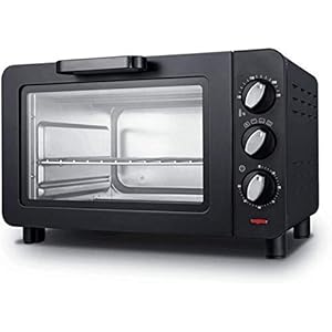 Home Furnishings Countertop Convection Toaster Oven Baking Pan Broil Rack Rotisserie Fork and Removable Crumb Tray Slice…