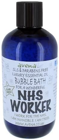 NHS Worker Gift Bubble Bath Orange Lime Essential Oils 250ml