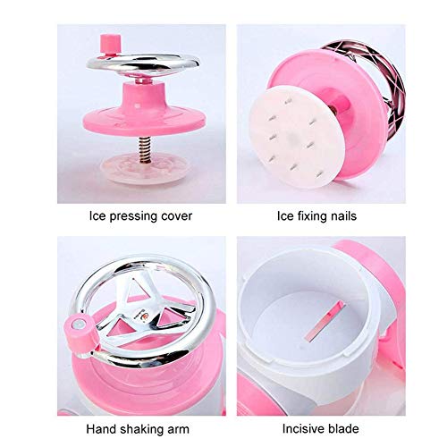 JAYI Manuelle Ice Crusher, Ice Shaver Eismaschine Tragbare Handkurbel Ice Crusher Und Rasierte Eismaschine Für Mango… – Bild 4