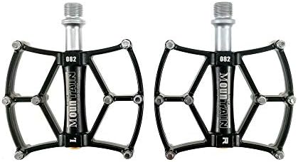 Windproof Shoe Cover Mountain Bike Pedals 1 Pair Aluminum Alloy Antiskid Durable Bike Pedals Surface for Road Bike Black