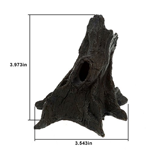 MM PET SUPPLIES Resin Ornaments Tree Root for Reptile Amphibians Terrarium Vivarium Habitat Aquarium Landscape Decoration Hideouts Hiding Places Reptile Tree Trump Cave Turtle Cave Decor (NS-48)