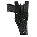 BLACKHAWK SERPA Level 3 Auto Lock Duty Basketweave Finish Holster, Size 00, Right Hand, (Glock 17/19/22/23/31/32 ), Black
