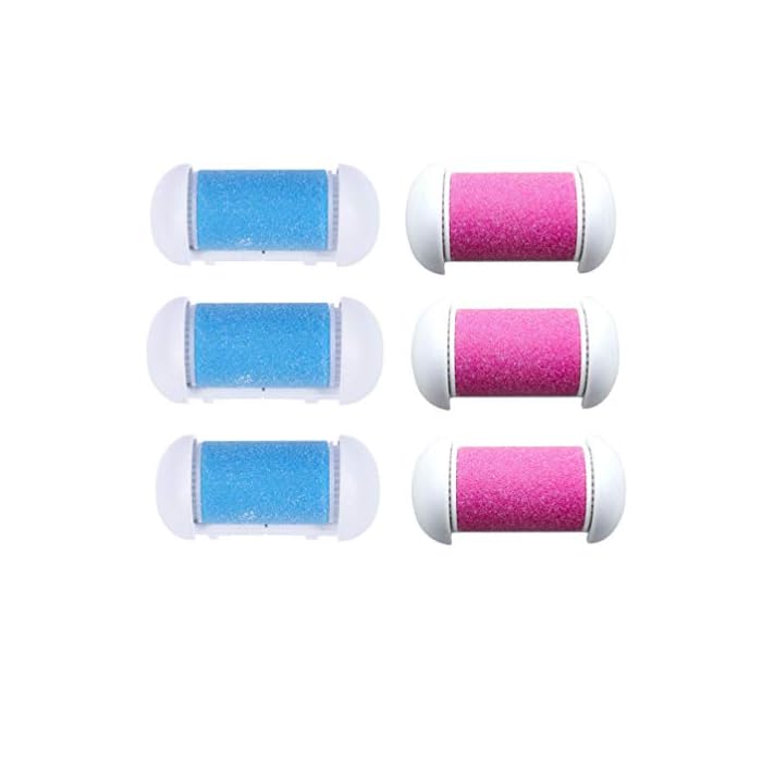 Beaupretty 10pcs Replacement Roller Refill Heads Coarse Replacement Roller Refill Heads for Electronic Foot File (Pink)