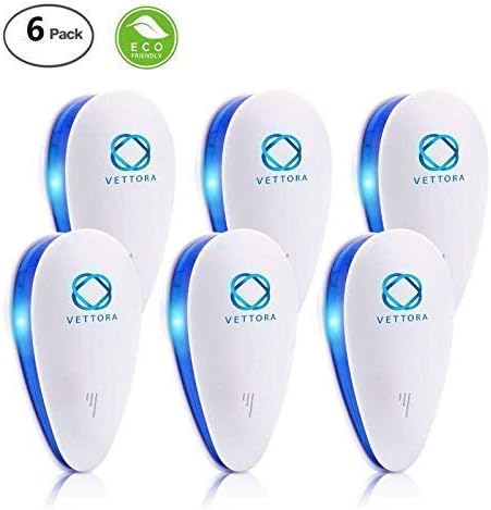 2018 Upgraded Ultrasonic Electronic Repellent, Newest Pest Repeller Plug Control in Indoor Usage, Best Pest Controller to Bugs, Insects Mice, Ants, Mosquitoes, Spiders, Rodents and Roach (6 Pack)