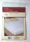 Full Size Fitted Mattress Cover White 54" x 75" Waterproof Protection