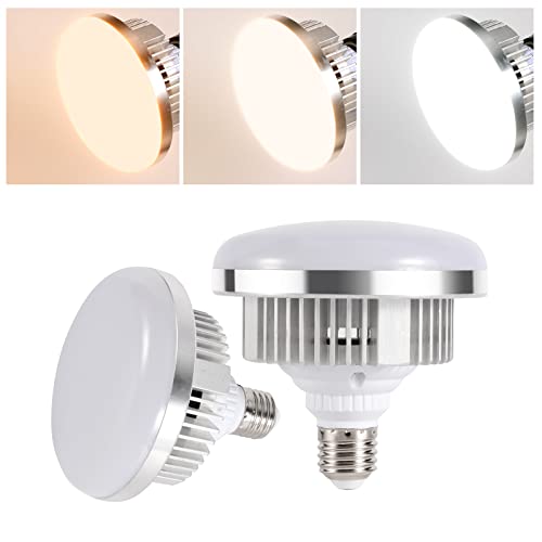 AQIRUI x 85W Light Bulb Dimmable Tricolor LED Bulbs 5500K Spiral