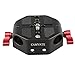 CAMVATE Camera 15mm Rod Type Universal Baseplate For Canon C100/300/500(Red)