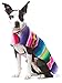 Dog Clothes - Handmade Dog Poncho from Authentic Mexican Blanket by Baja Ponchos (Pink No Fringe, X-Large)