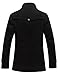 Match Men's Lined Winter Wool Pea Coat Collection
