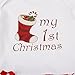 YiZYiF Baby Girls' Reindeer Tutu Costume Crhistmas Party Dress Up (3-6 Months, White First Xmas)
