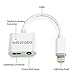 Lightning Splitter 3.5mm Audio and Charge Adapter for iPhone X / 8 / 8 Plus / 7 / 7 Plus - Not Take Calls and synching data