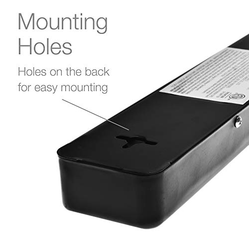 Digital Energy EMI Sound Filter/Noise Reducer 15 Foot Long 14/3 Cable 6 Outlet Metal Body