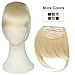 REECHO Fashion Full Length Synthetic 1 Piece Layered Clip in Hair Bangs Fringe Hairpieces Hair Extensions Color - Blonde