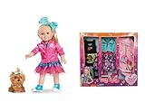 My life as Jojo Siwa 18-Inch Doll, Plush Dog and 3 Piece Clothing Set