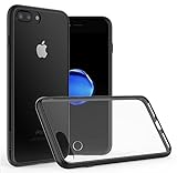 iPhone 7 Plus Case, Daswise Hard Poly-carbonate + Reinforced TPU Bumper, Scratch-Resistant Clear Back Cover [Shock Absorbent] for Apple iPhone 7 Plus (5.5 Inch) (Jet Black)