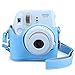 [Fujifilm Instax Mini 8 Case] - CAIUL 2nd Generation [Update Version] Comprehensive Protection Instax Mini 8 Case With Soft PU Leather [ Film Count Show and Easy to Reload Film Design ] (Blue)