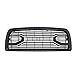 CD-Parts Front Grill for Dodge RAM 2500 3500 2013-2018 Upper Bumper Grille Matte Black Big Horn Style with Letters