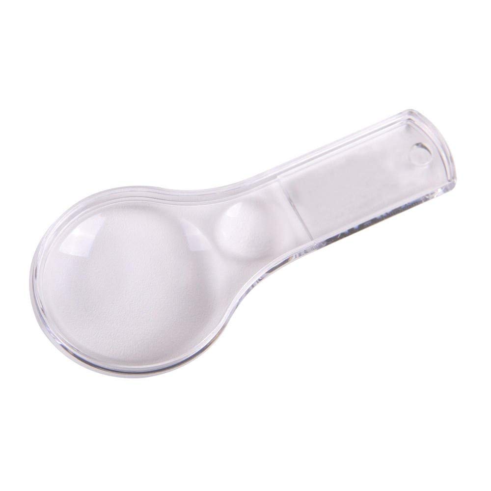 hand2mind Mini Plastic Handheld Magnifying Glasses, 3X and 6X, Without Lanyard (Pack of 10)