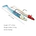 Jig Head Soft Plastic Fishing Lures with Hook Sinking Swimbaits for Saltwater and Freshwater (Pack of 10)