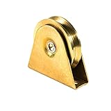 ALEKO WHEEL4INCHVG V Groove Wheel for Sliding Rolling Slide Chain Gear Rack Gate Track 4 Inch Diameter Gold