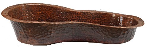 Egypt gift shops Narrow Curly River Peanut Woman Mermaid Wave Antique Patina Copper Bar Prep Undermount Sink