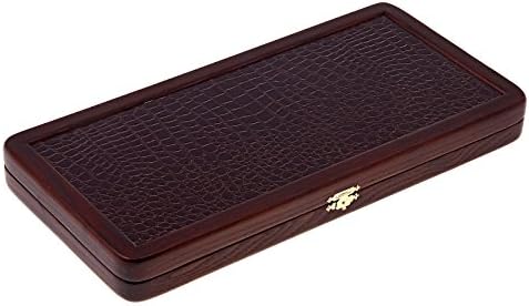 20" Natural Noble Wood Ash Backgammon Game Set "Tortoise"
