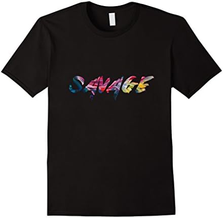 Mens Savage Shirt - Cool Design Shirt Large Black
