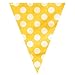 Unique Polka Dots Pennant Flag Banner, 12 Ft, Sunflower Yellow