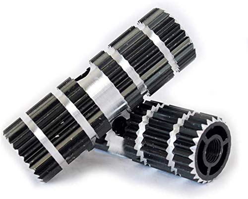 Aochol Axle Foot Pegs, 2 PCS 220lb Capacity Aluminum Alloy Bicycle Foot Stunt Pegs, for Kids Adult BMX Mountain Bike Bicycle Cycling(Black)