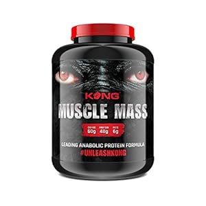 Kong Muscle Mass Weight Gainer Protein Shake 4KG Low Sugar High Protein Post Workout Lean Muscle Recovery & Repair Drink Gym Weightlifting Training Sports Supplement (Banana Milkshake)