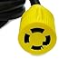 Leisure Cords 4-Prong 50 Feet 30 Amp Generator Cord, 10 Gauge Heavy Duty L14-30 Generator Power Cord Up to 7,500W (50-Feet)