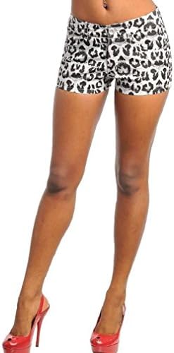 Vixen Clubwear Junior Womens Sexy Cheetah Print Mini Shorts