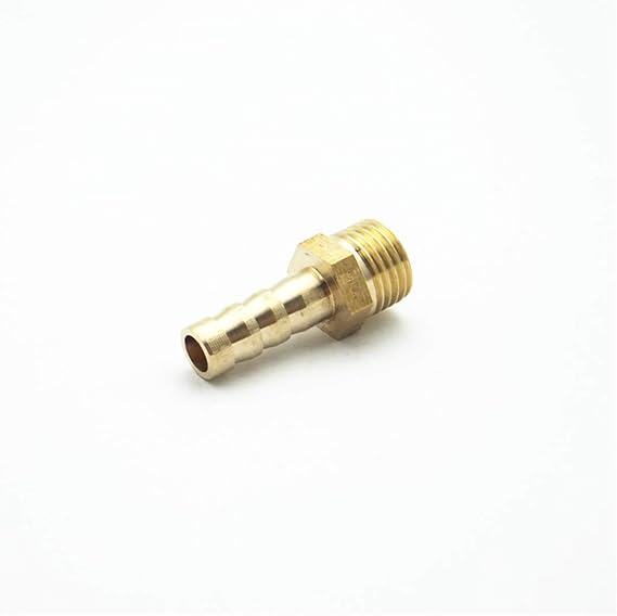 10Mm Hose Barb X M12*1.5Mm Male Metric Thread Brass Barbed Pipe Fitting