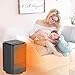 AUZKIN Space Heater Portable Heater Personal Heater Fan Electric Small Ceramic Heater for Office Bathroom Bedroom Desk Home in Door Use,with Overheat Protection,Black