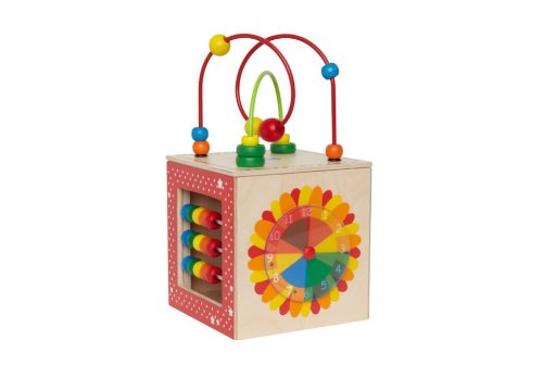 Generic Discovery Box Wooden Activity Cube