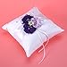 NUOLUX Ring Bearer Pillow,2020cm Wedding Ring Pillow Pearl Flower Decorated