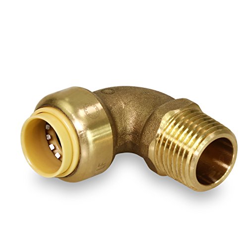 Everflow Pushlock Upme1 90 Degree Elbow X Male Pipe Fittings Push To